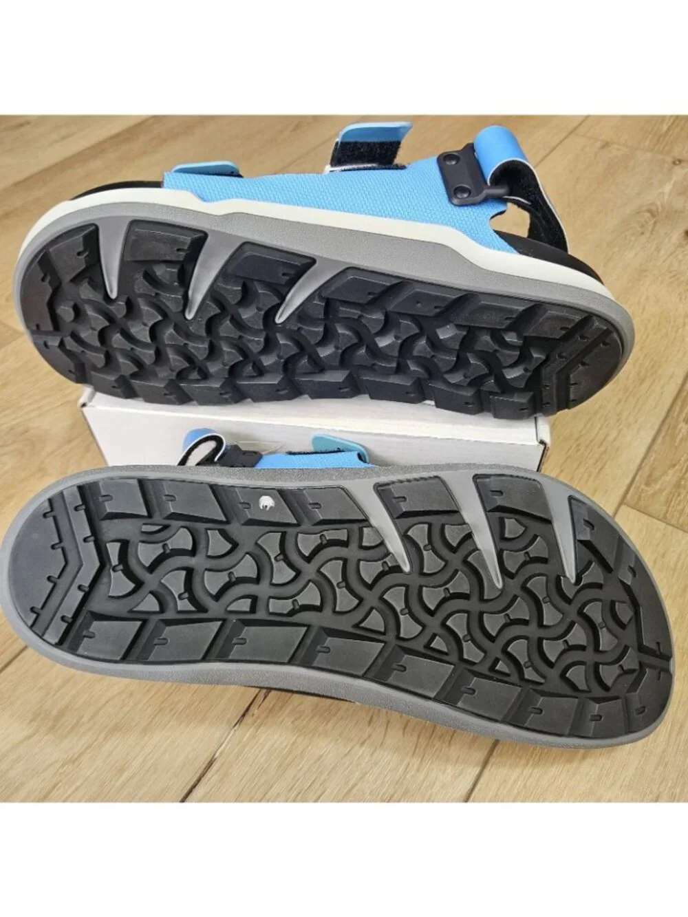 Birkenstock Mens Tatacoa Sky Blue Sandals Size 43 US10 Adjustable Straps Resort